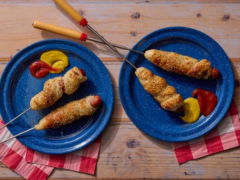 Camping Hot Dogs in a Blanket