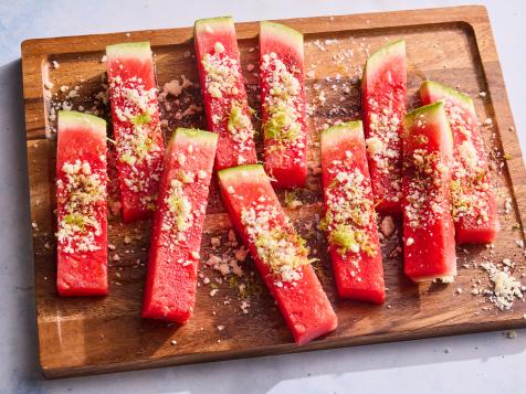 Cotija and Lime Watermelon Spears