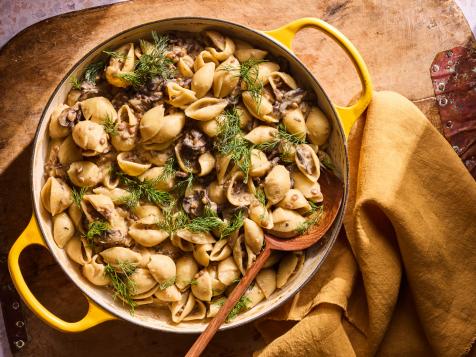 Creamy Mushroom and Lentil Pasta