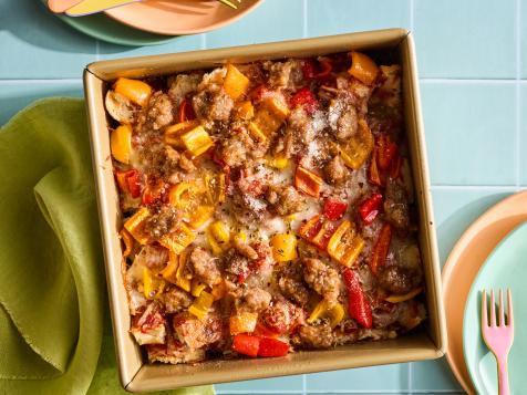 Pizza Bagel Casserole