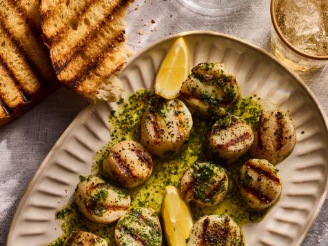 The Best Grilled Scallops