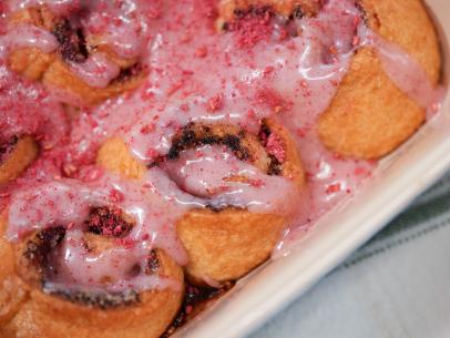 Sunny Anderson makes her Easy Raspberry and Strawberry Danishes, as seen on The Kitchen, season 29.