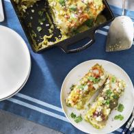 Miss Kardea Brown's Green Chicken Enchiladas, as seen on the Food Networks, Delicious Miss Brown, Season 6.