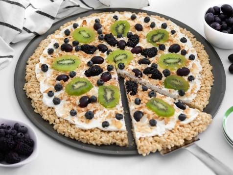 Crispy Rice Fruit “Pizza”