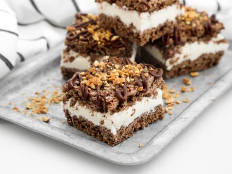 Rocky Road Cocoa Crispy Ice Cream Sandwiches