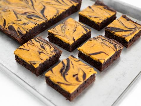 Pumpkin-Cream Cheese Swirl Brownies