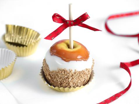 Ginger-Sesame Caramel Apples