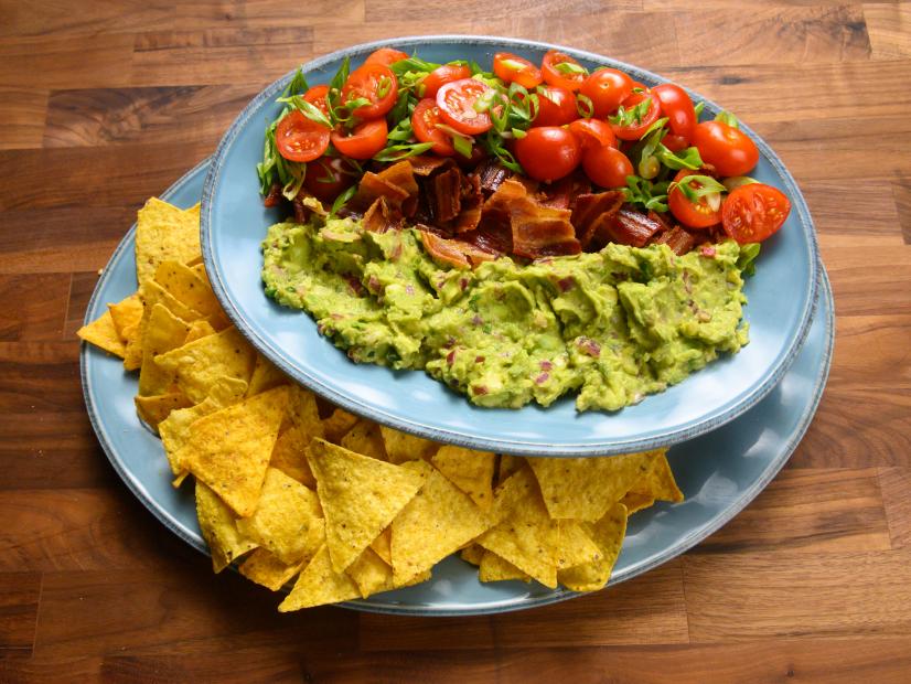 Host Rachael Ray's B, G, T- bacon, guacamole, and tomato, as seen on Food Network.