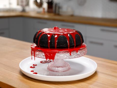 Gory Black Bundt Cake