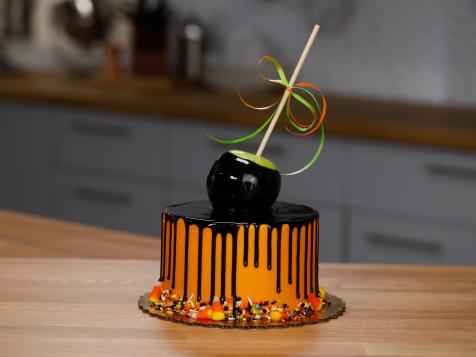 Candy Apple Drip Cake