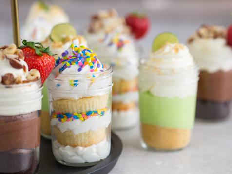 Layered Confetti Cake in a Jar