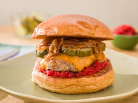 Turkey Burgers with Cranberry Relish