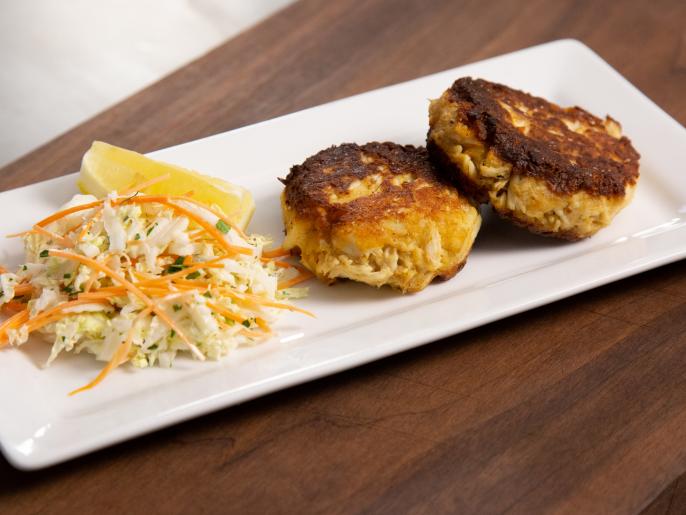 BaltimoreStyle Crab Cakes Recipe Andrew Zimmern Food Network