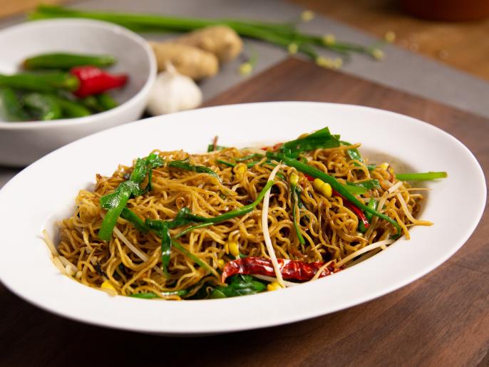 Hong KongStyle Soy Sauce Noodles Recipe Andrew Zimmern Food Network