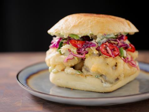 Tempura Mushroom Burgers