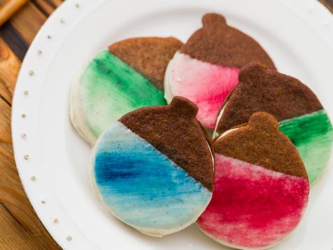 Gingersnap Ornament Cookie Sandwich