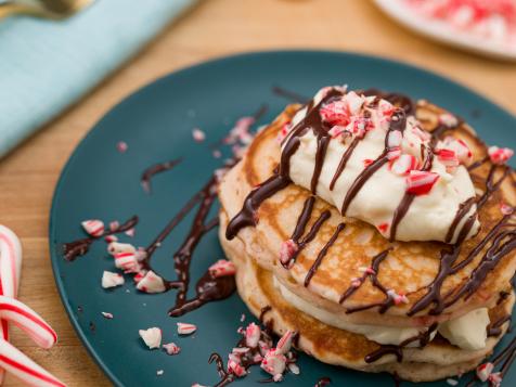 Peppermint Boston Cream Pancakes
