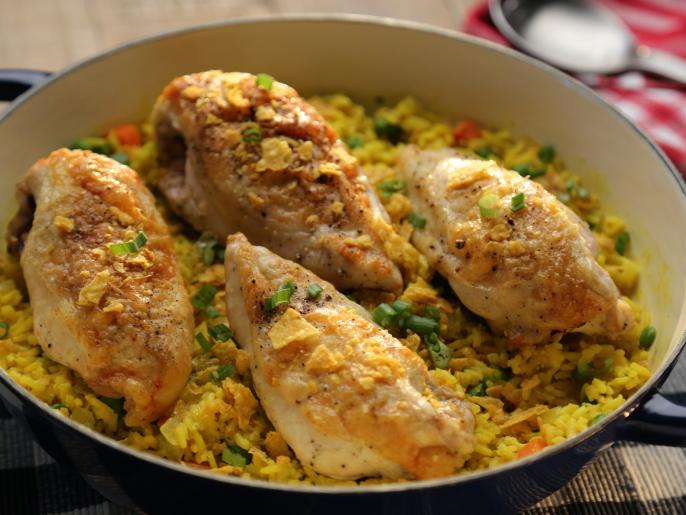 Ranch Chicken and Rice Recipe Valerie Bertinelli Food Network