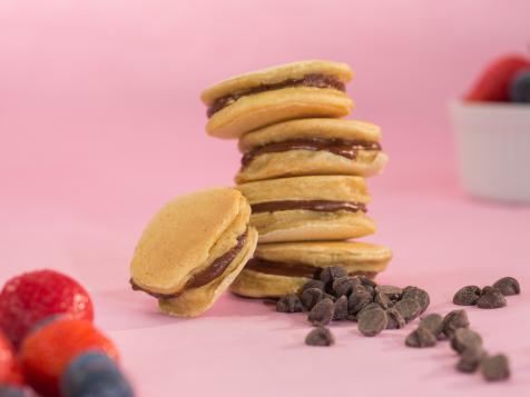 Chocolate Sun Butter Pancake Sandwiches