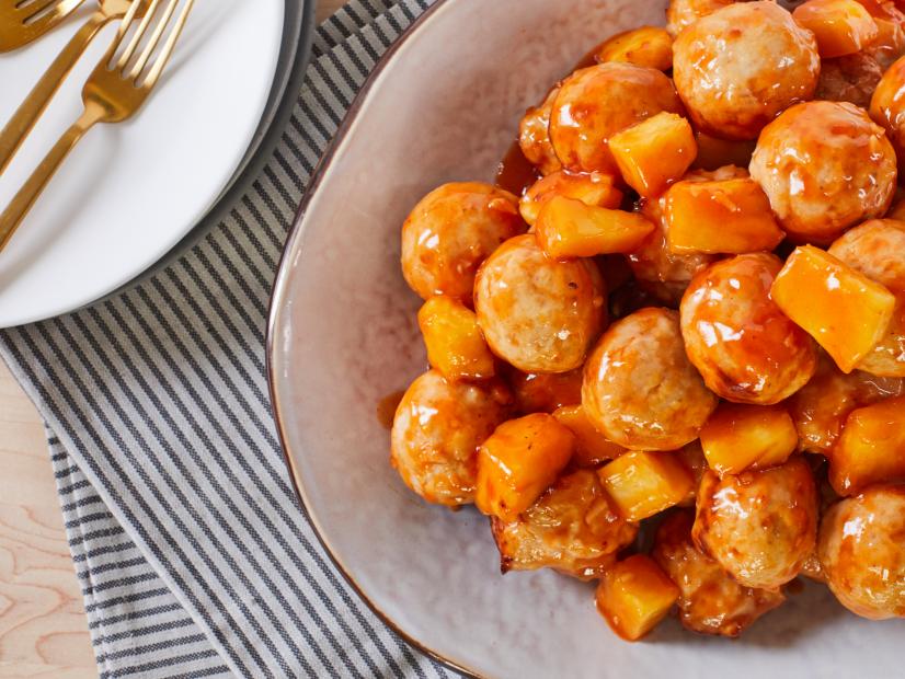 Baked Sweet and Sour Meatballs, as seen on Food Network Kitchen.