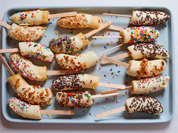 Chocolate-Covered Frozen Bananas, as seen on Food Network Kitchen.