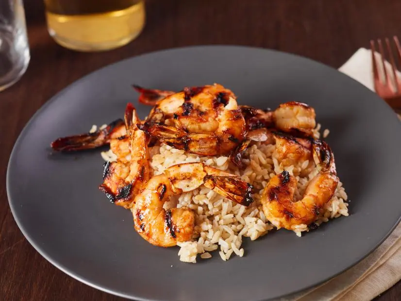 AgaveGlazed Shrimp Recipe Jeff Mauro Food Network