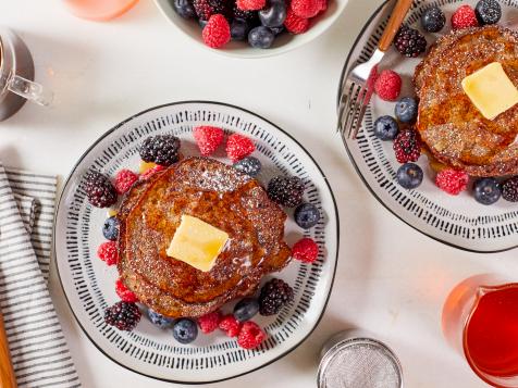 Chocolate Chip-Buckwheat-Banana Pancakes