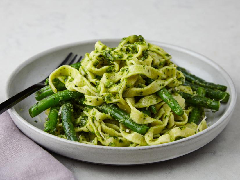 James Briscione's Food Network Kitchen's Hand Cut Linguini Pesto as seen on Food Network