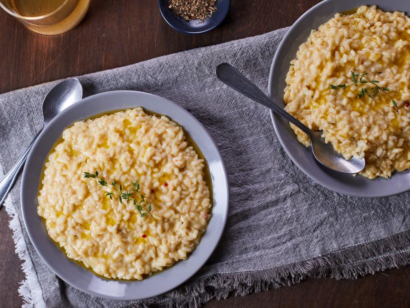 Scott Conant's Risotto with Egg and Parmigiano, as seen on Food Network Kitchen.