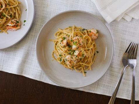 Linguine Aglio e Olio with Shrimp