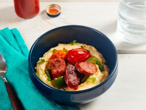Creamy Polenta with Andouille Sausage