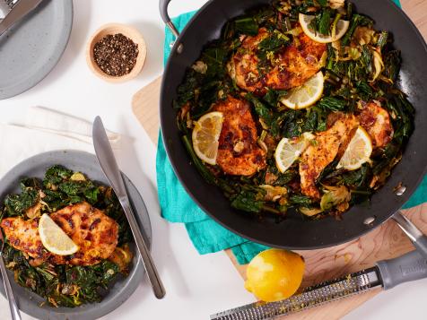 Lemon Pepper Kale Chicken