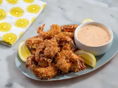 Valerie Bertinelli's dish Coconut Shrimp, as seen on Food Network.