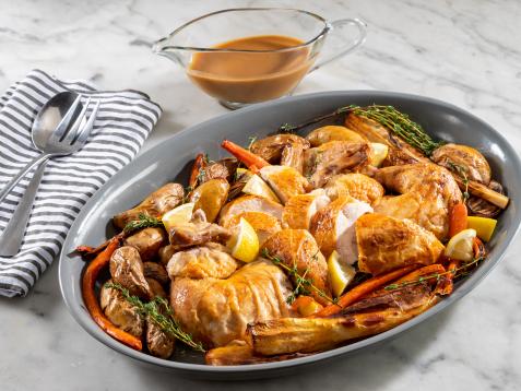 Roasted Chicken with Pan Sauce