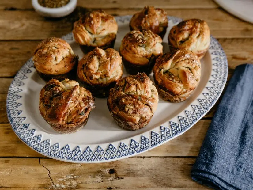 Molly Yeh's Jumbo Zaatar Babka Muffins, as seen on Girl Meets Farm, Season 4.