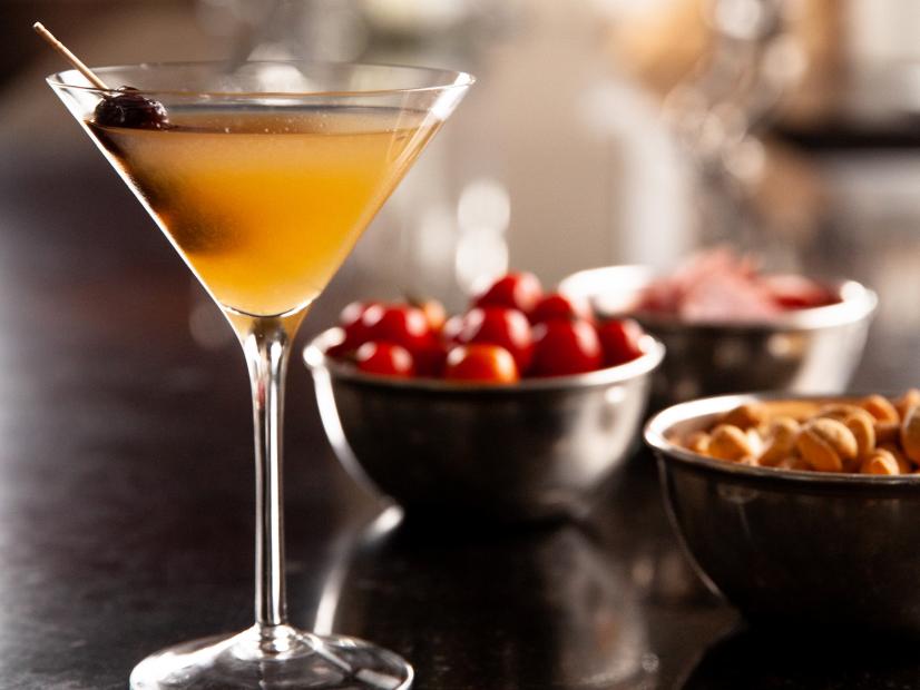 Ina Garten's Fresh Whiskey Sours and Marinated Cherries, as seen on Food Network's Barefoot Contessa.