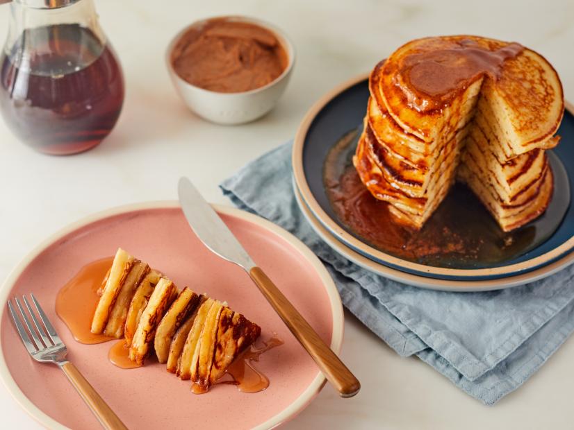 Justin Chapple's Masa Pancakes with Spiced Butter, as seen on Food Network Kitchen.