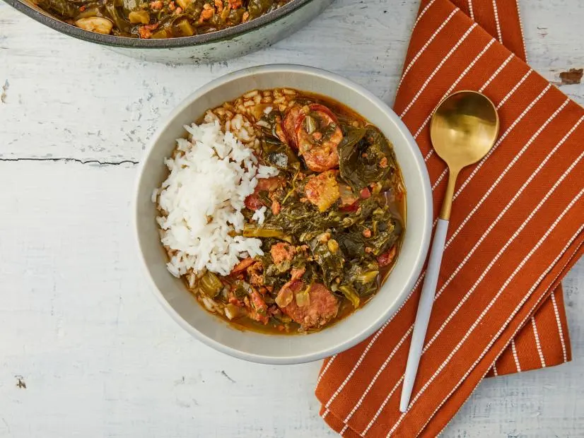 Virginia Willis Gumbo Z'herbes, as seen on Food Network Kitchen.