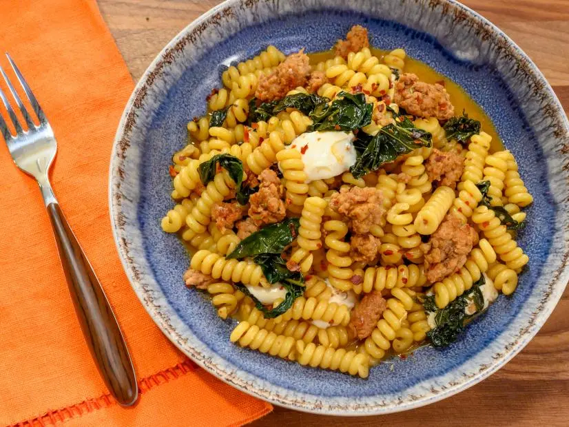 Fusilli bucati corti with rosmarino maiale monday sauce, as seen on Food Network Kitchen Live.