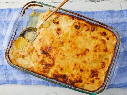 Anne Burrell Cheesy Potato Gratin, as seen on Food Network Kitchen.