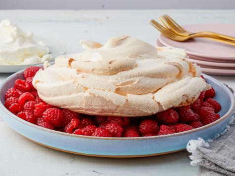 Pavlova with Raspberries
