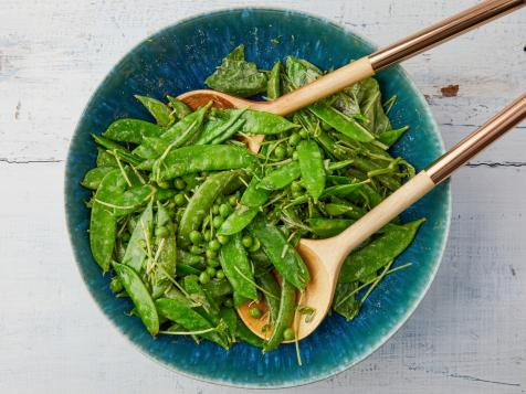 Pea Salad with Basil and Pea Shoots