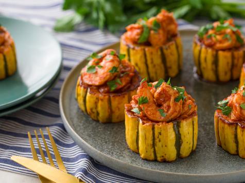 Shrimp-Stuffed Delicata Squash