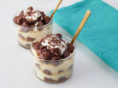 Irish Cream Brownie Trifles