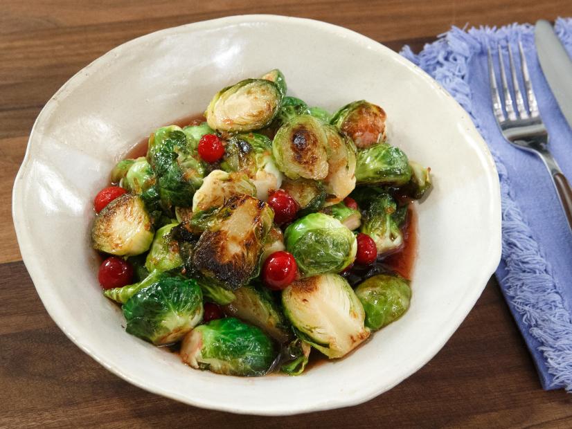 Brussels Sprouts Agrodolce, as seen on Food Network Kitchen Live.