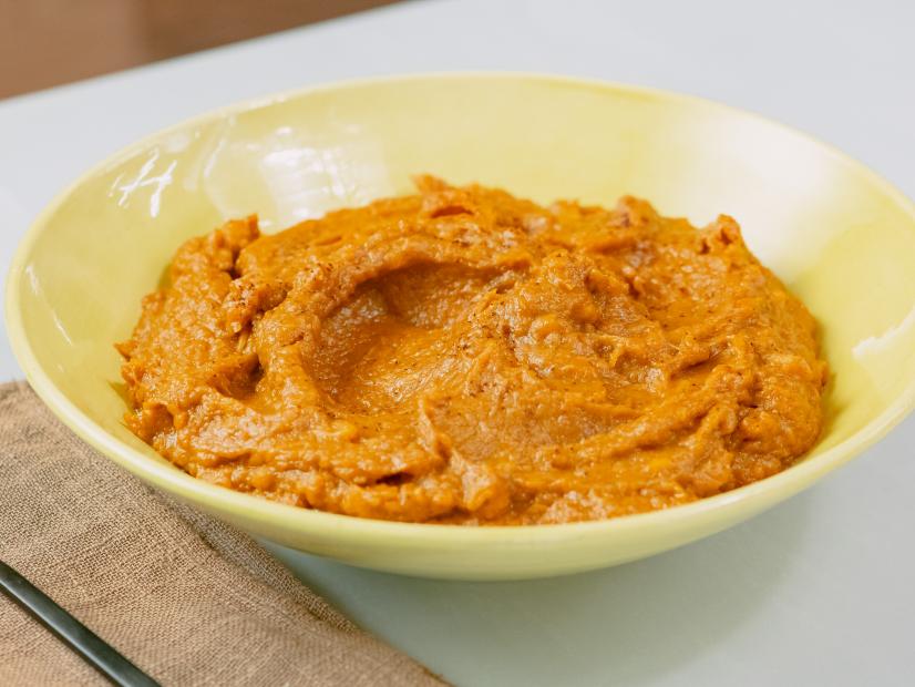 Alex Guarnaschelli features Sweet Potato Puree with Brown Butter, as seen on Food Network Kitchen Live.
