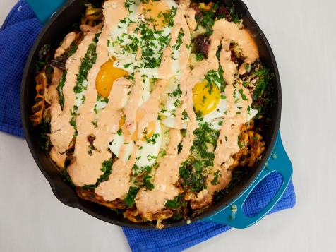 Reuben Waffle Fries and Eggs