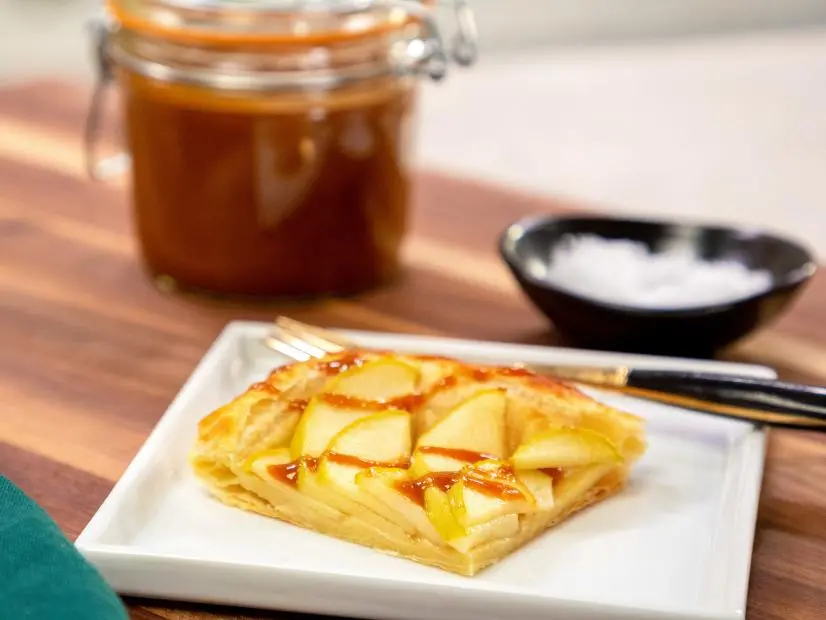 Easy Salted Caramel Apple Tart beauty, as seen on Food Network Kitchen Live.
