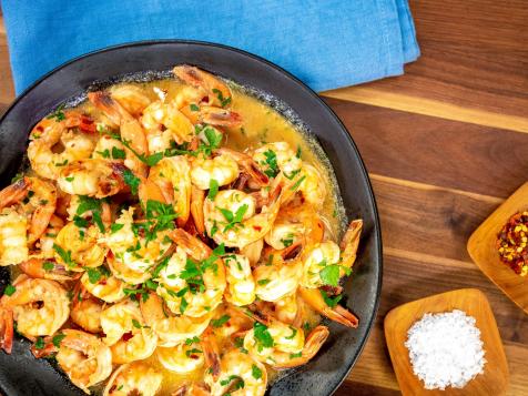 Garlicky Lemony Shrimp Scampi