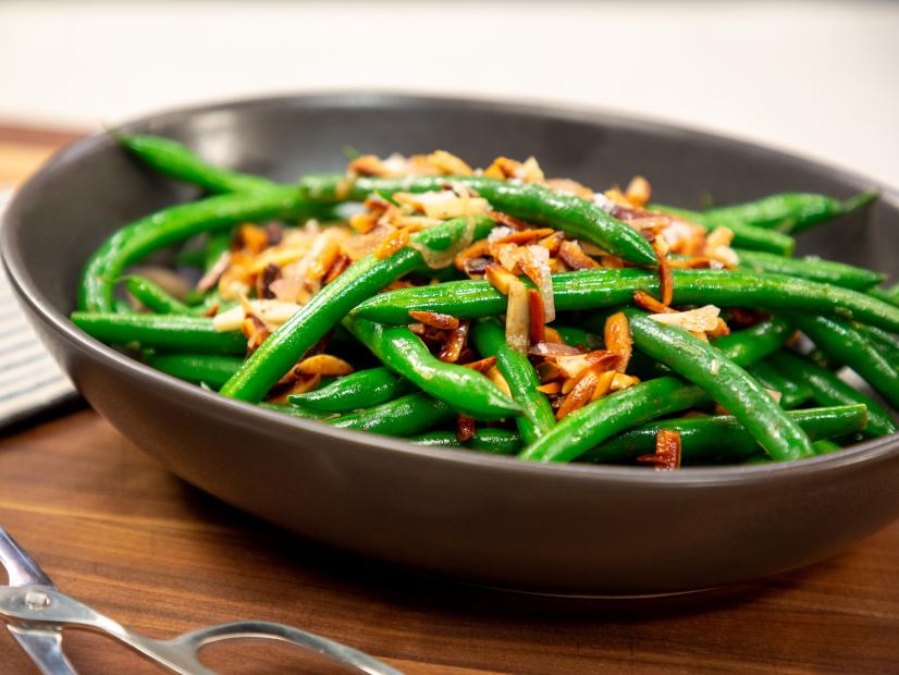 Not-Your-Grandmother Sautéed Green Beans with Slivered Almonds beauty, as seen on Food Network Kitchen Live.